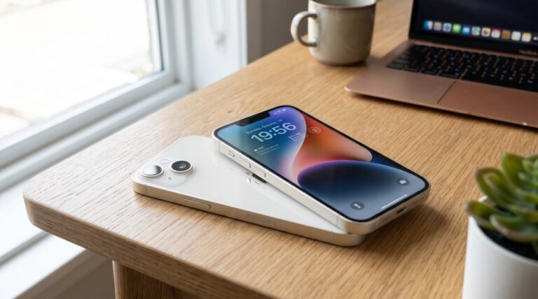 綺麗な状態で準備された中古iPhoneと査定のイメージ