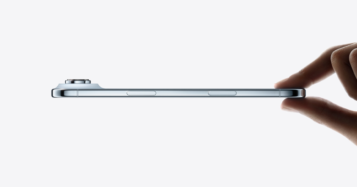 iPhone Airの5.64mm超薄型サイドビュー