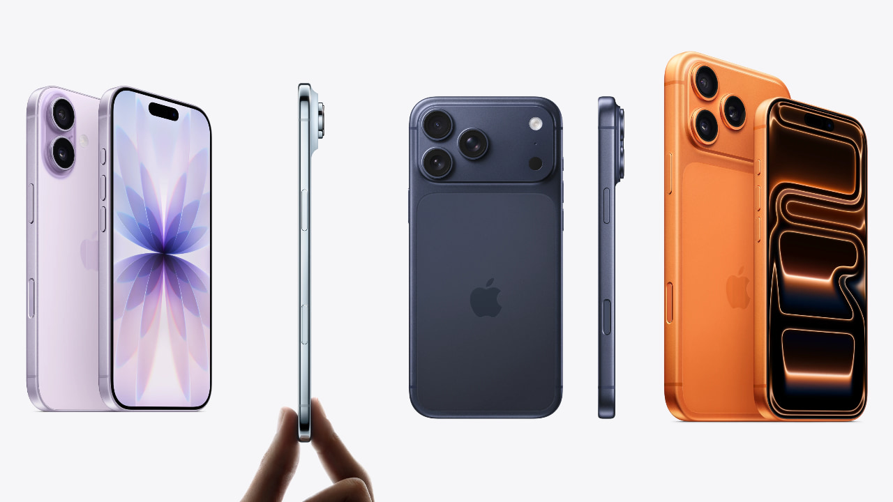 iPhone 17シリーズ4モデルの背面サイズ比較