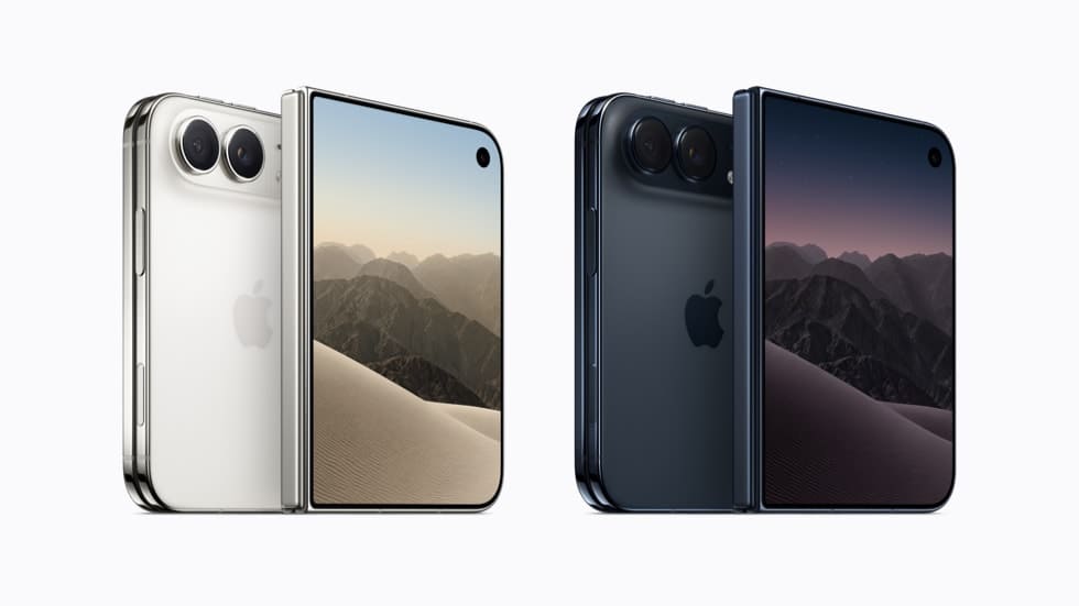 iPhone Duoの2色展開。スターホワイトとナイトスカイ