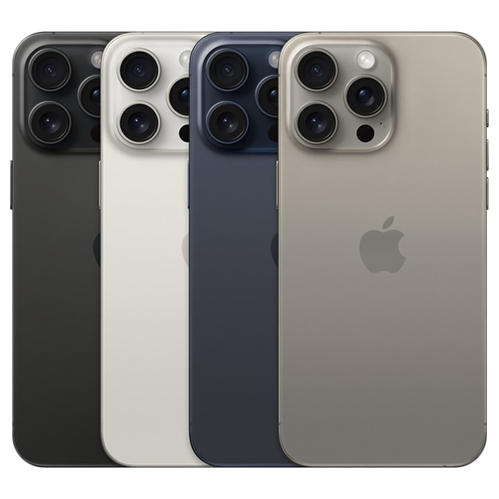 iPhone 15 Pro Maxのチタニウム4色カラーバリエーション